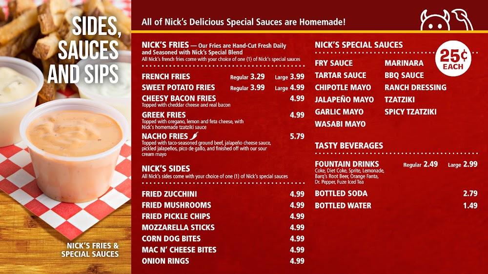 Nick's Jr Burgers & Gyros Menu image 1