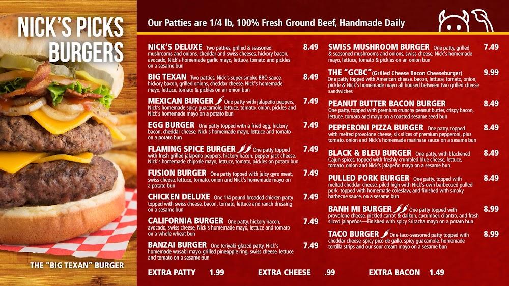Nick's Jr Burgers & Gyros Menu image 2