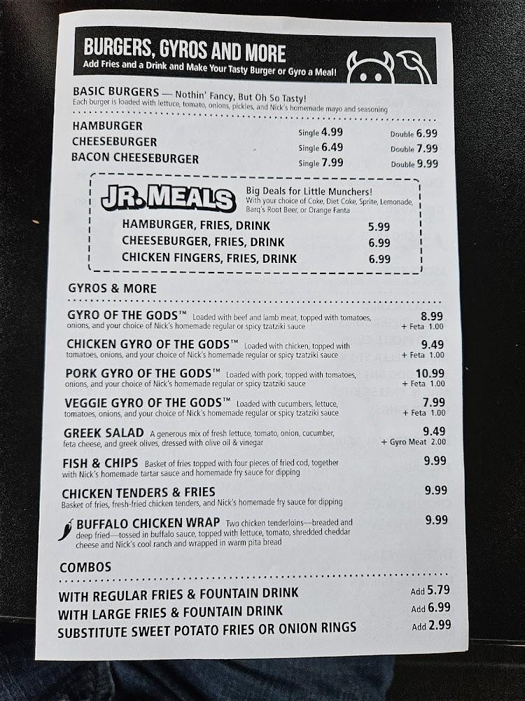 Nick's Jr Burgers & Gyros Menu image 4